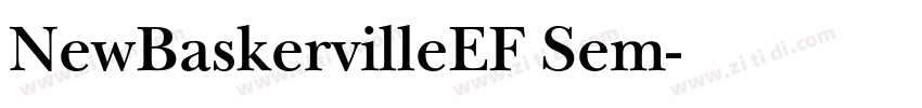 NewBaskervilleEF Sem字体转换